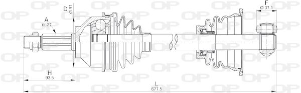 OPEN PARTS kardaninis velenas DRS6191.00